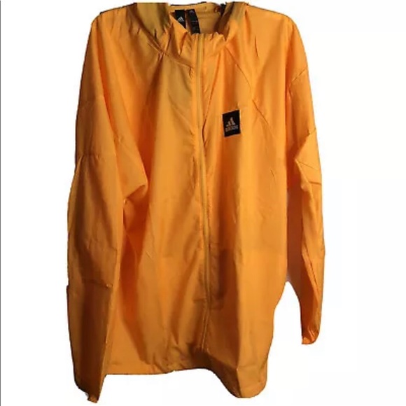 adidas windbreaker gold